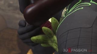 Anubis the god of death fucks a young egyptian in his temple