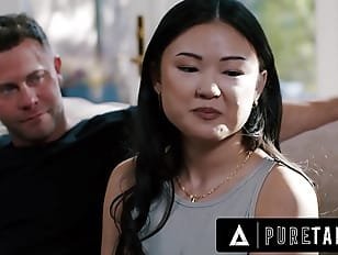 PURE TABOO Shocked Lulu Chu Discovers BDSM Sex Tape From Neighbors Seth Gamble & Kimmy Kimm